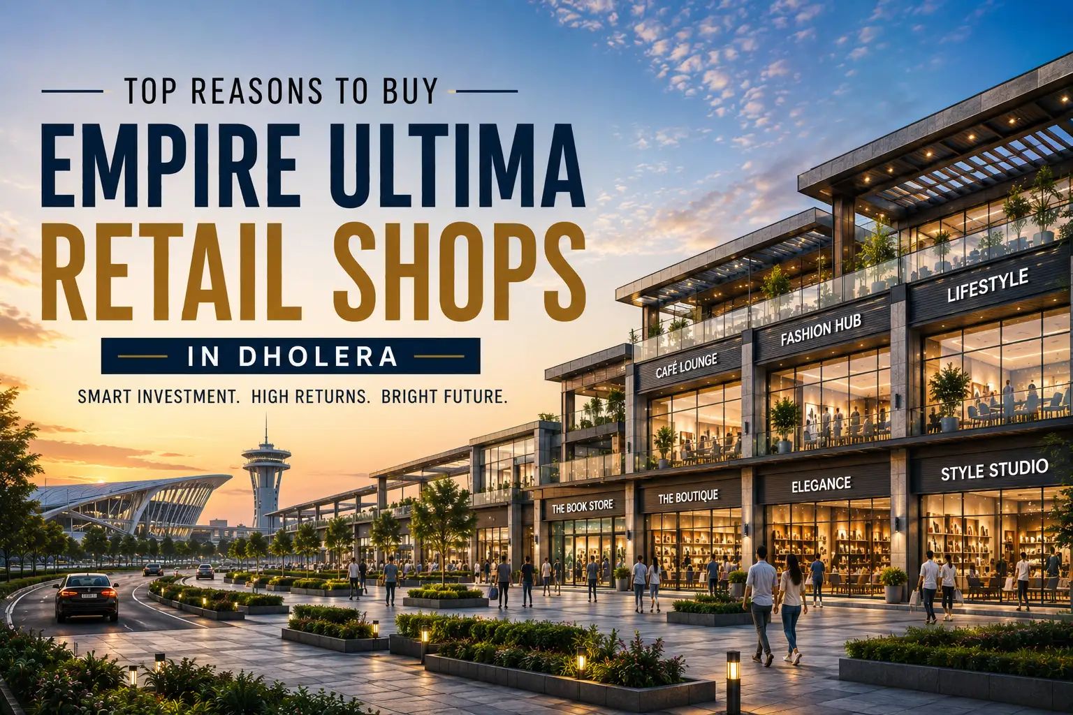 Empire Ultima Retail Shops in Dholera | Best Investment