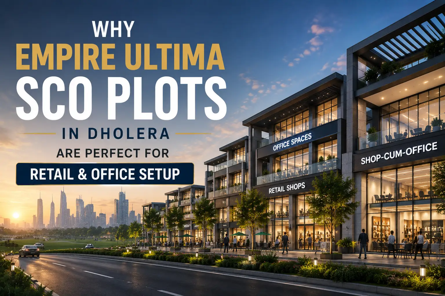 Empire Ultima SCO Plots in Dholera | Own Retail & Office Space