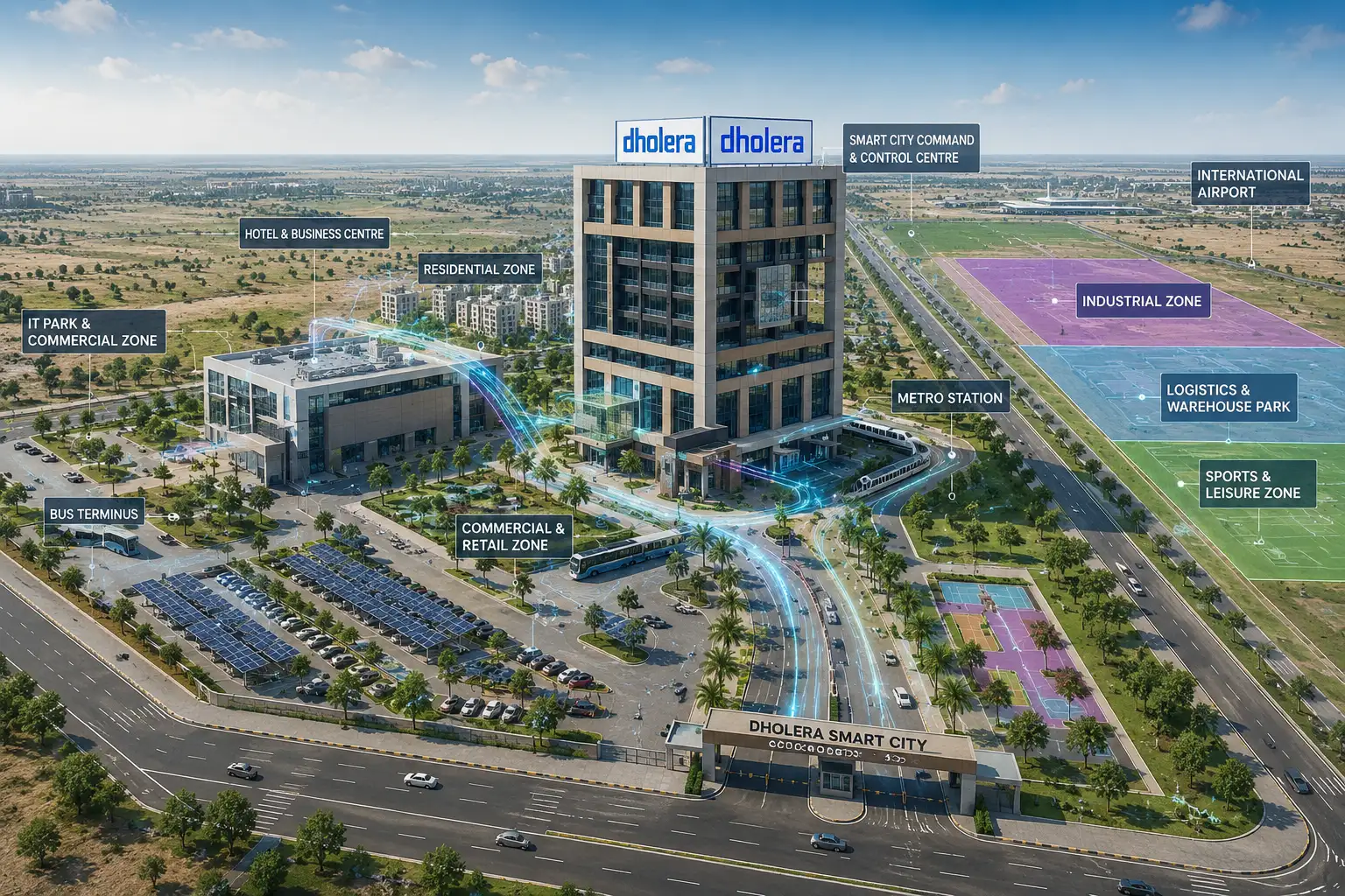 Dholera Rail Project Growth of Dholera Smart City
