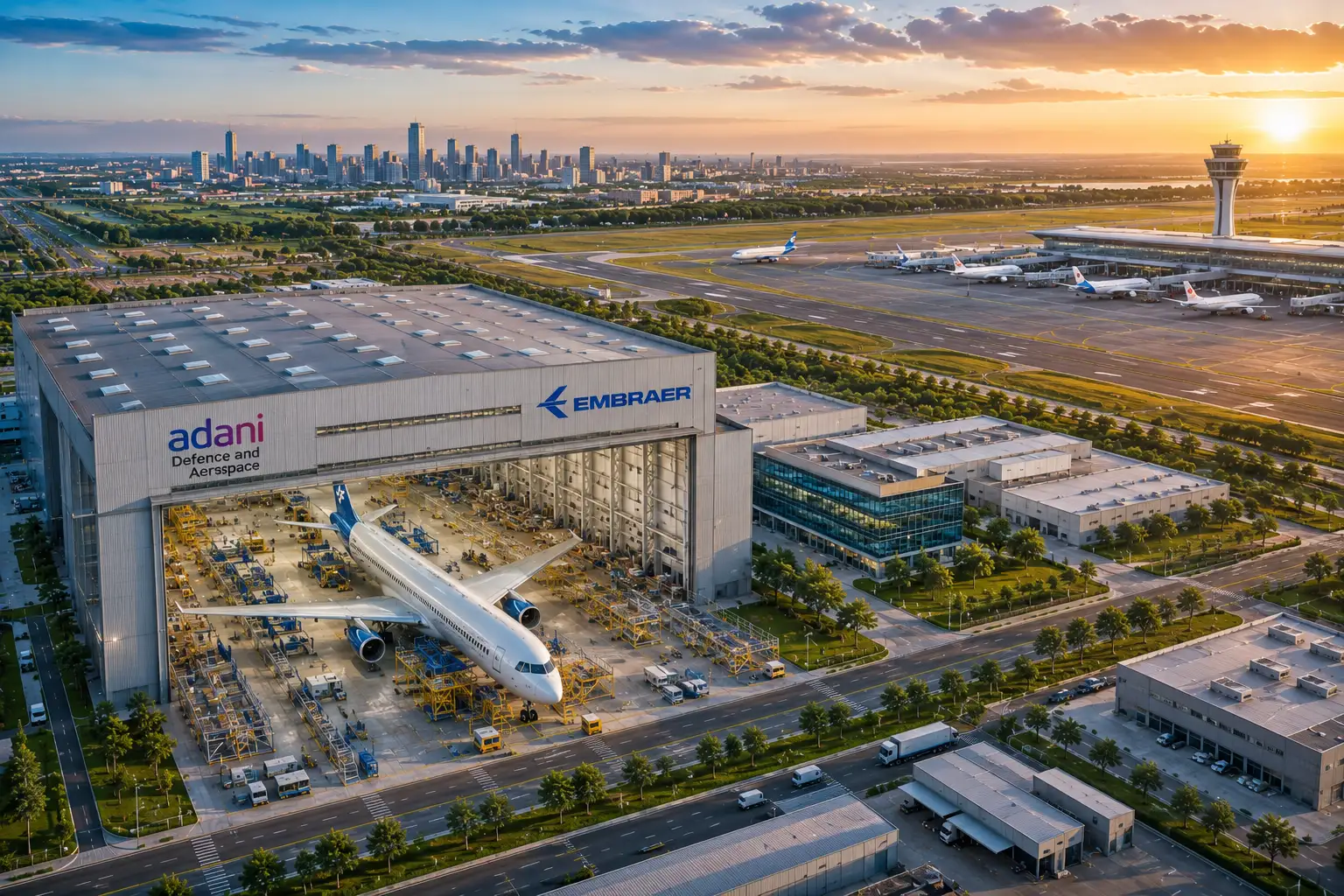 Dholera Airport Update Adani-Embraer Aircraft Assembly Unit in Dholera SIR