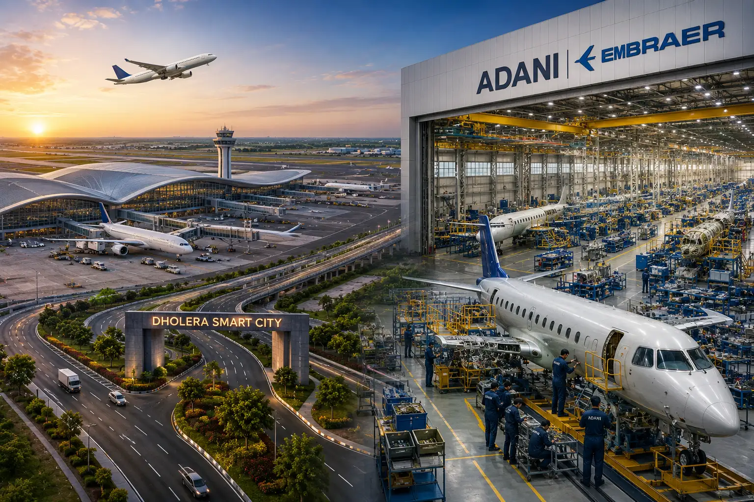 Dholera Airport Update Adani & Embraer