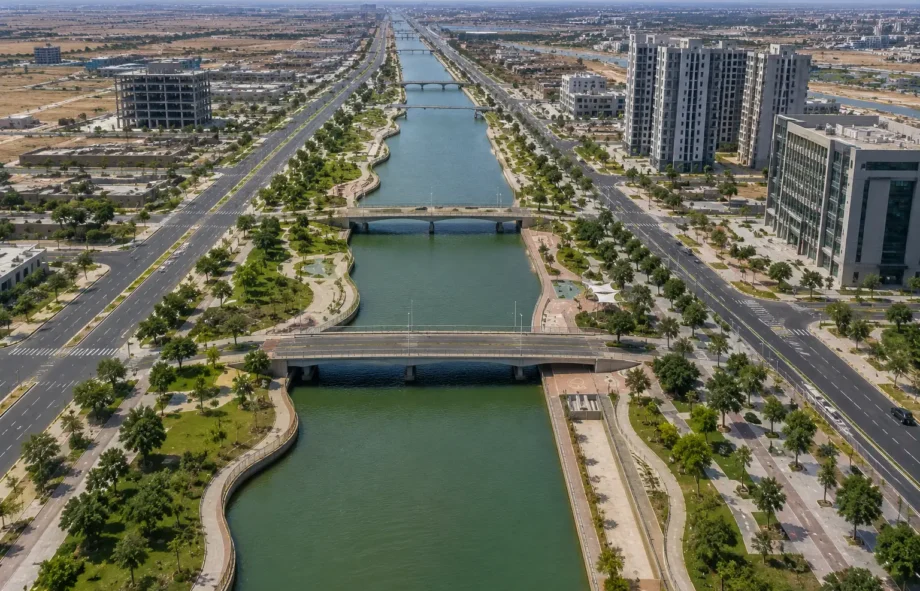 Dholera Artificial River Smart Water Infrastructure India