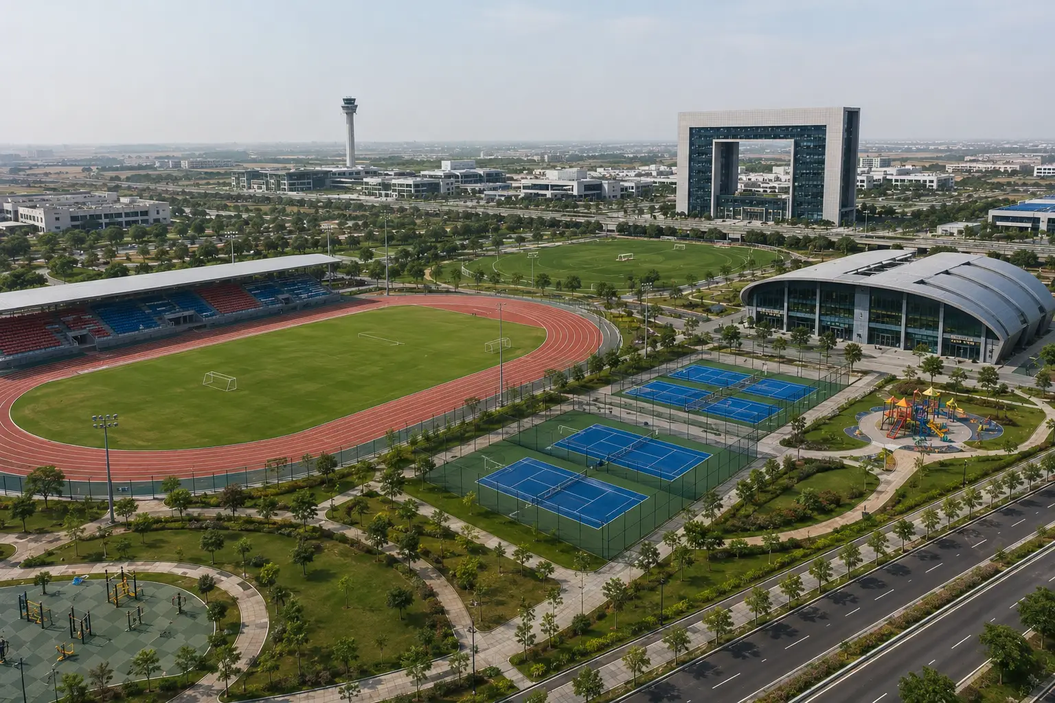 Dholera Sports Facilities Sports Complexes, Parks & Recreation in Smart City